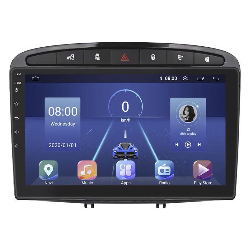 Автомагнитола штатная Lesko для Peugeot 408 I 2012-2017 9" 6/128Gb 4G Wi-Fi GPS Top MOB
