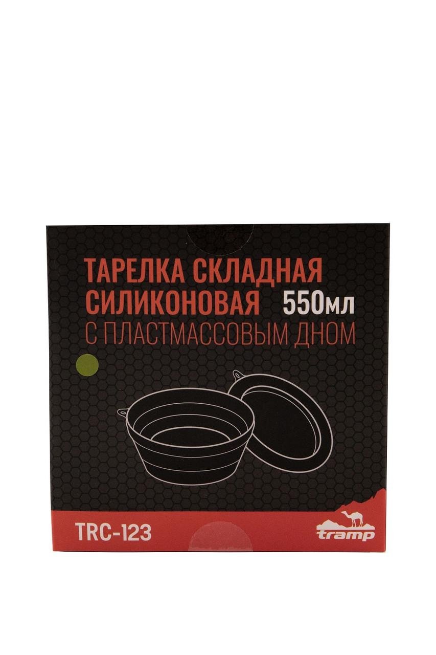 Тарелка Tramp силиконовая с пластиковым дном 550 мл Oliva (TRC-123-oliva) - фото 5