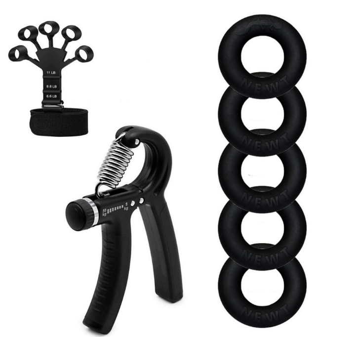 Набір кистьових еспандерів кільце 30-70 кг 7 шт./з еспандером 5-60 кг та еспандером на пальці 3-5 кг (2662575426) Набір кистьових еспандерів кільце 30-70 кг 7 шт./з еспандером 5-60 кг та еспандером на пальці 3-5 кг (2662575426)