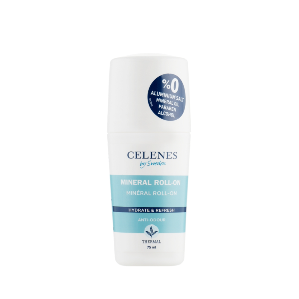 Дезодорант роликовий термальний для шкіри всіх типів CELENES Thermal Mineral Roll On All Skin Types 75 мл