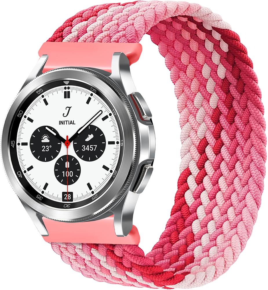 Ремінець Solo Loop Multi для Galaxy Watch 4 Classic 42 мм (135 мм) Pink White (23497-52)