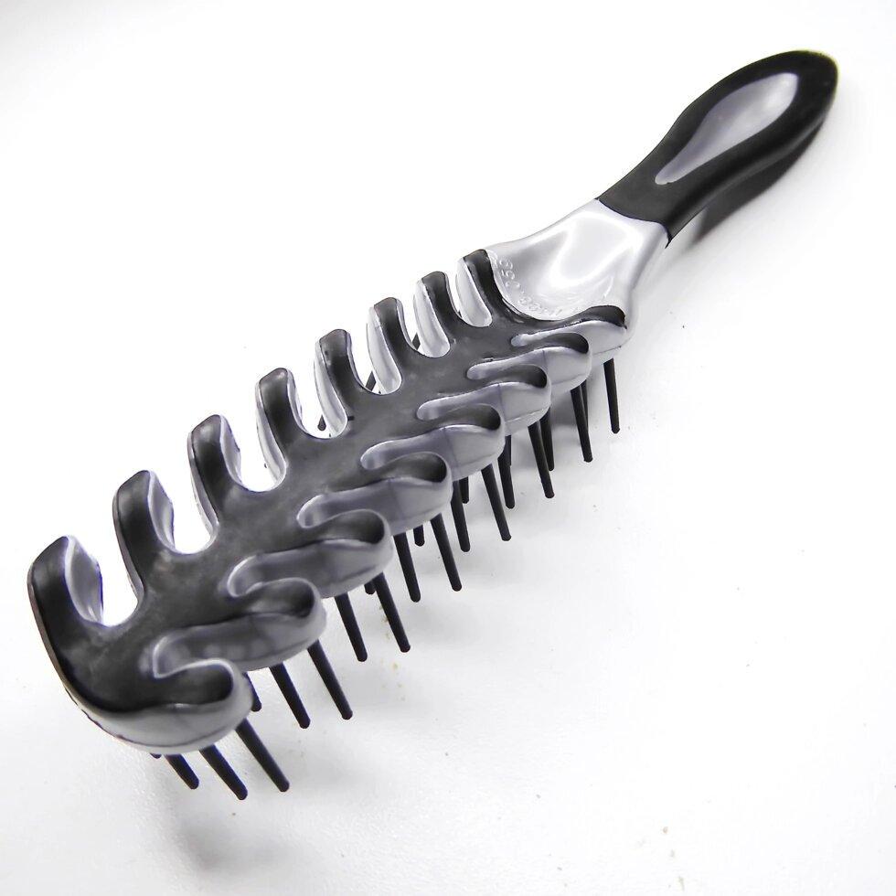 Расческа для укладки ДенІС professional FISH скелетный мягкий зубец (1453071390) - фото 7