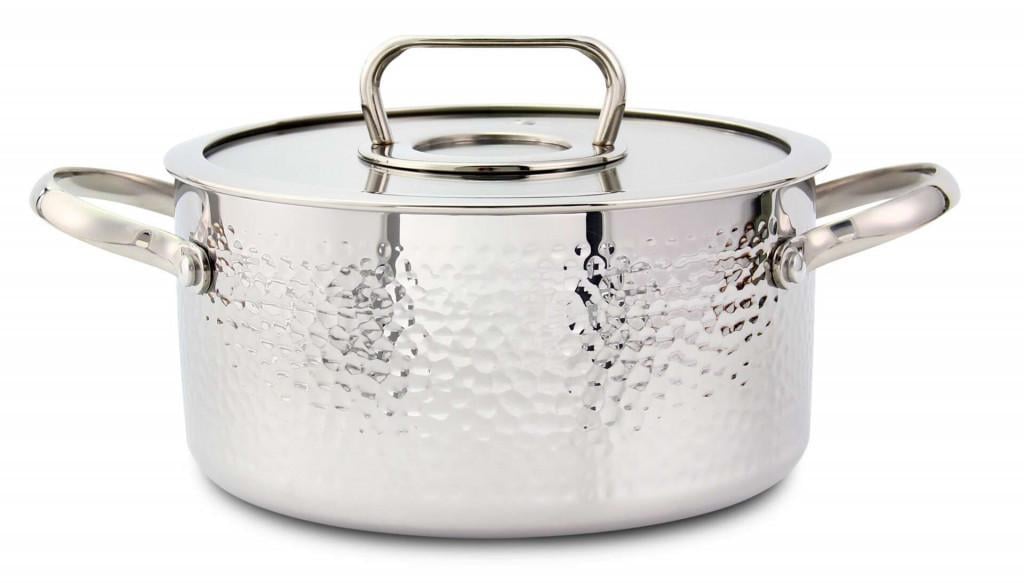 Кастрюля нержавеющая Con Brio Triply с крышкой 20 см 3,2 л (CB-1127)
