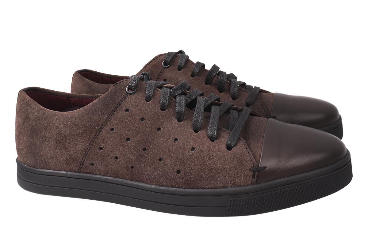 Кеди чоловічі Vadrus із замші на низькому ходу на шнурівці р. 43 Коричневий (225-20/22DTC)