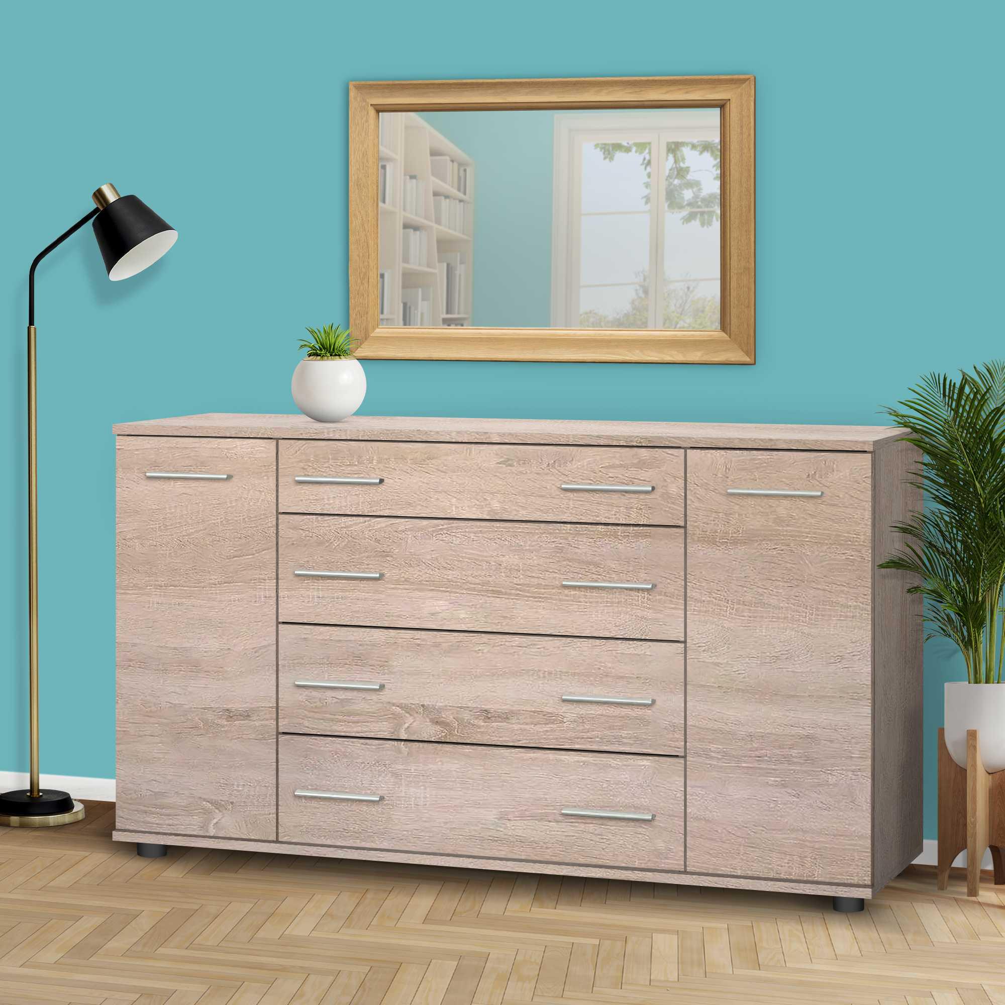 Комод большой для вещей в спальню и гостиную Дуб Сонома (О-4б) - фото 4 Комод большой для вещей в спальню и гостиную Дуб Сонома (О-4б) - фото 4