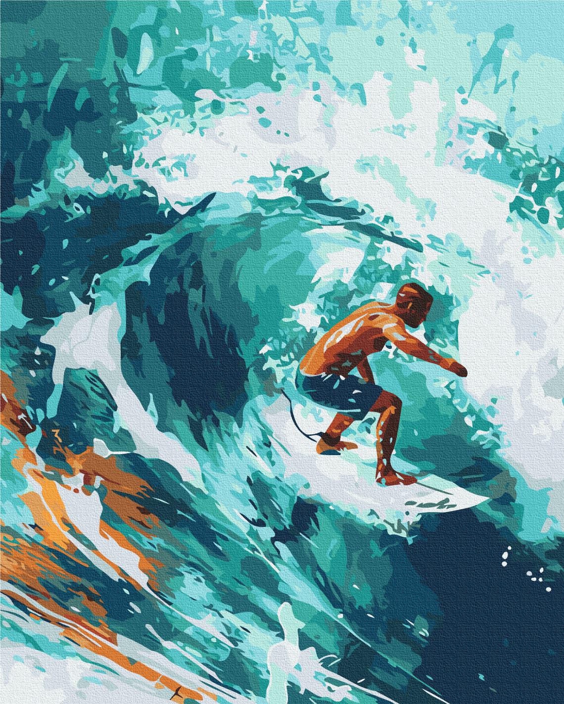 Картина по номерам Brushme Серфер души 40x50 см (BS54101)