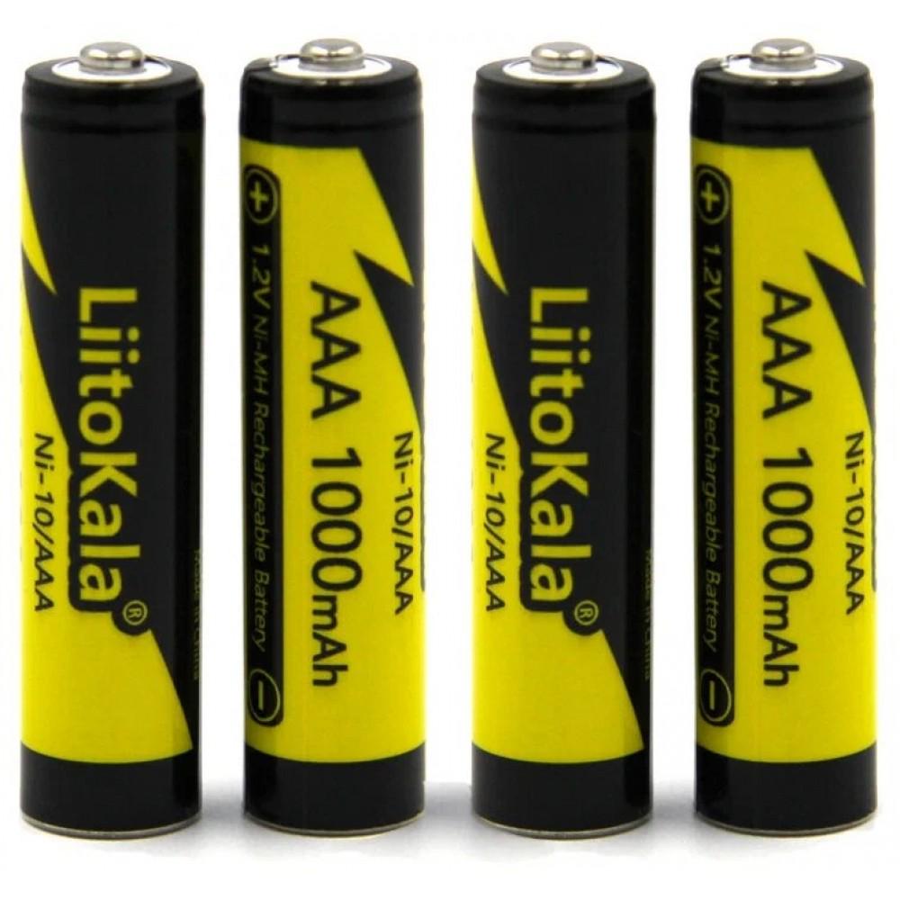 Акумулятор LiitoKala Ni-10/AAA 1,2V 1000 mAh Ni-MAh Чорний/Жовтий - фото 5 Акумулятор LiitoKala Ni-10/AAA 1,2V 1000 mAh Ni-MAh Чорний/Жовтий - фото 5