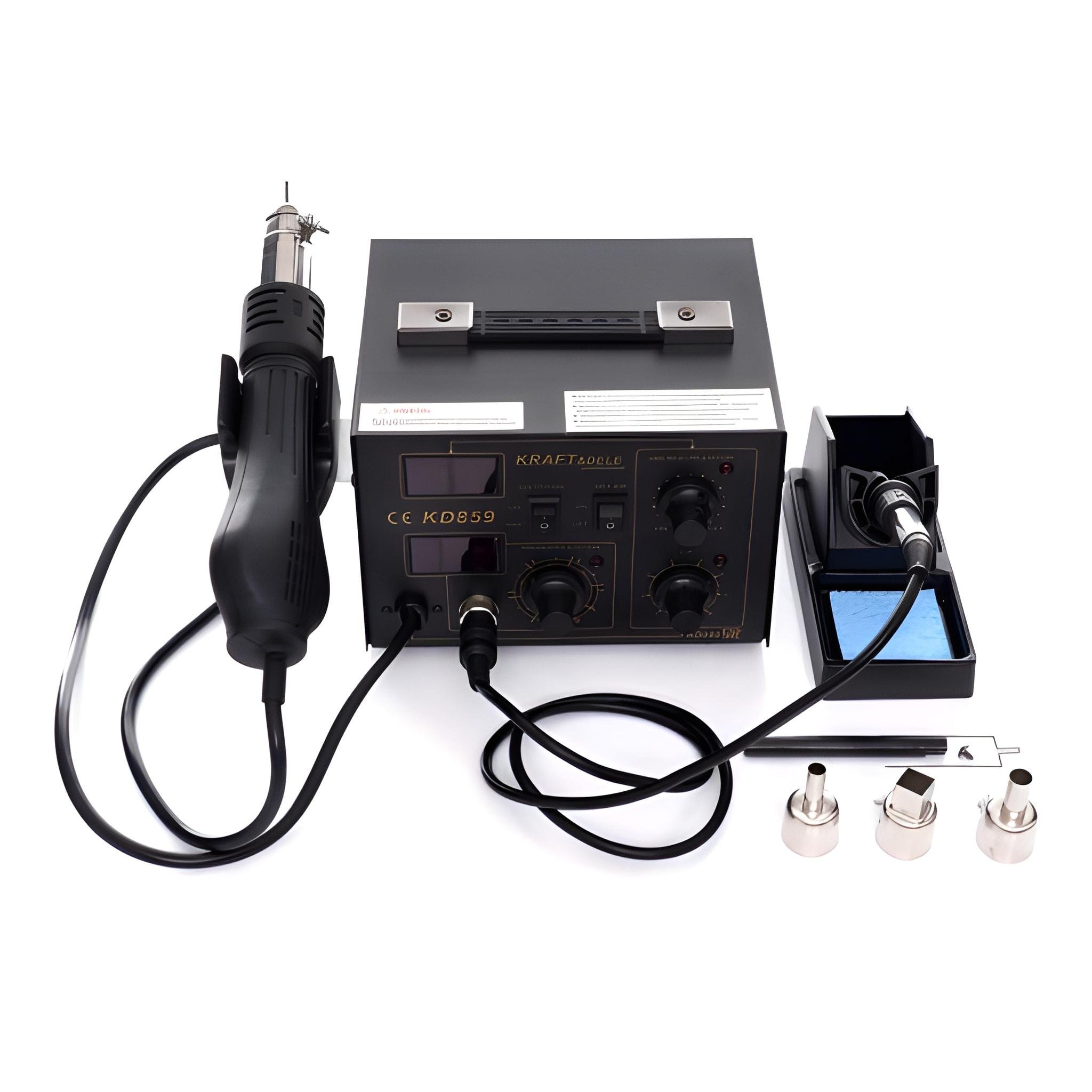 Паяльна станція для пластику Kraft&Dele KD859 3-в-1 з 4 насадками 700 Вт