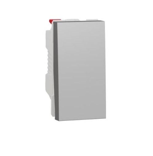 Выключатель одноклавишный Schneider Unica 10 A Алюминий (24906)