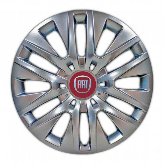 Ковпаки автомобільні SKS 429 R16 з логотипом Fiat 4 шт. Сріблястий