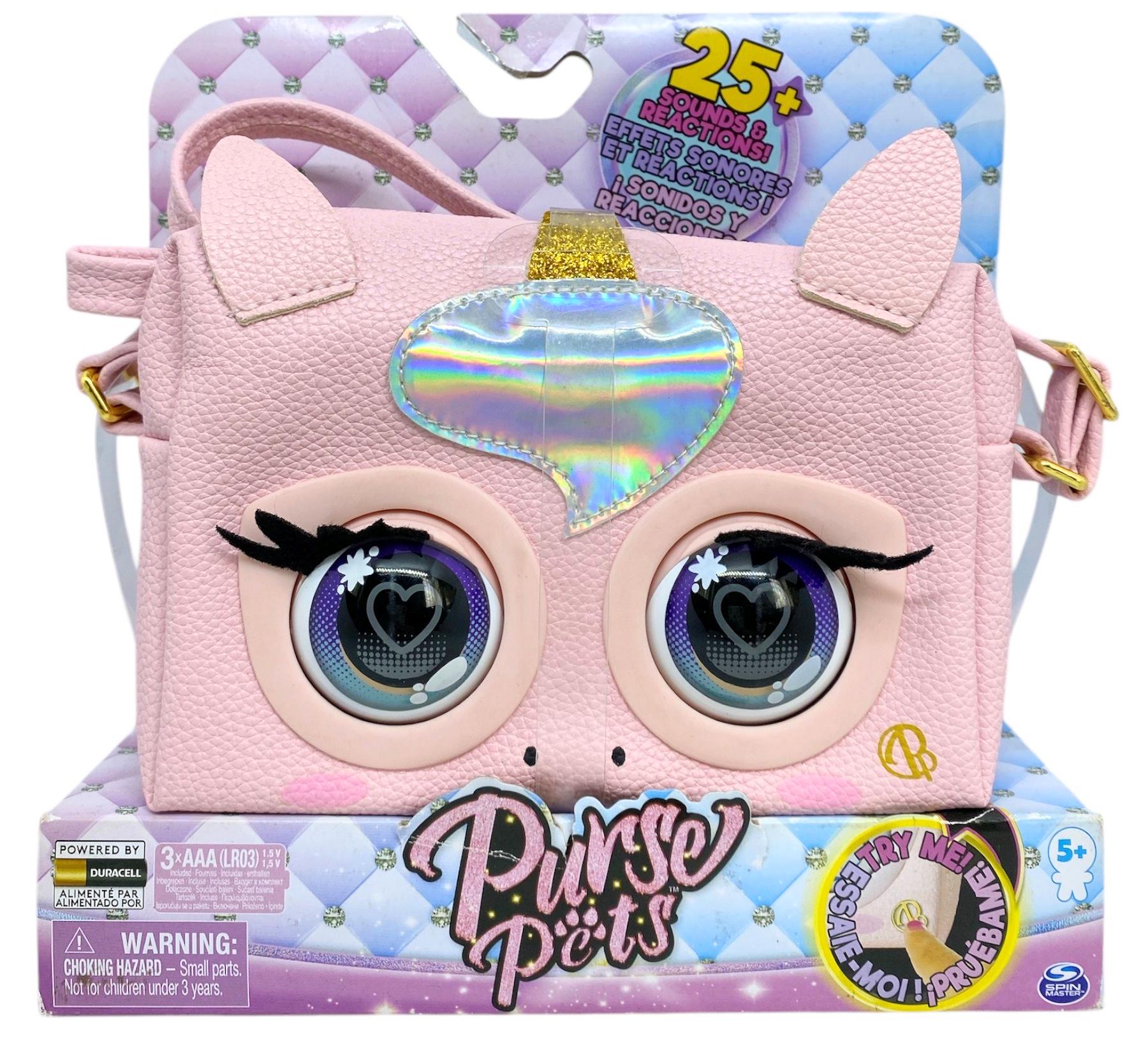 Сумочка Purse Pets єдиноріг Гламікорн моргають очі видає звуки та мелодії Рожевий