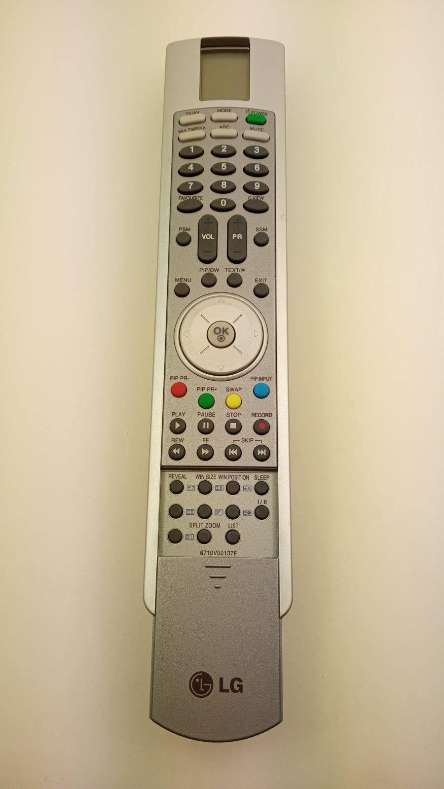 Пульт для LG 6710V00137F TV/DVD/VCRorig