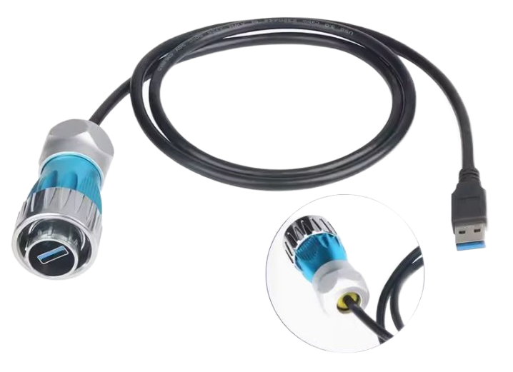 Роз'єм герметичний USB CNLINKO DH24-USB3-MP-MP-1M-001 кабель 1 м (2338163271) - фото 3 Роз'єм герметичний USB CNLINKO DH24-USB3-MP-MP-1M-001 кабель 1 м (2338163271) - фото 3