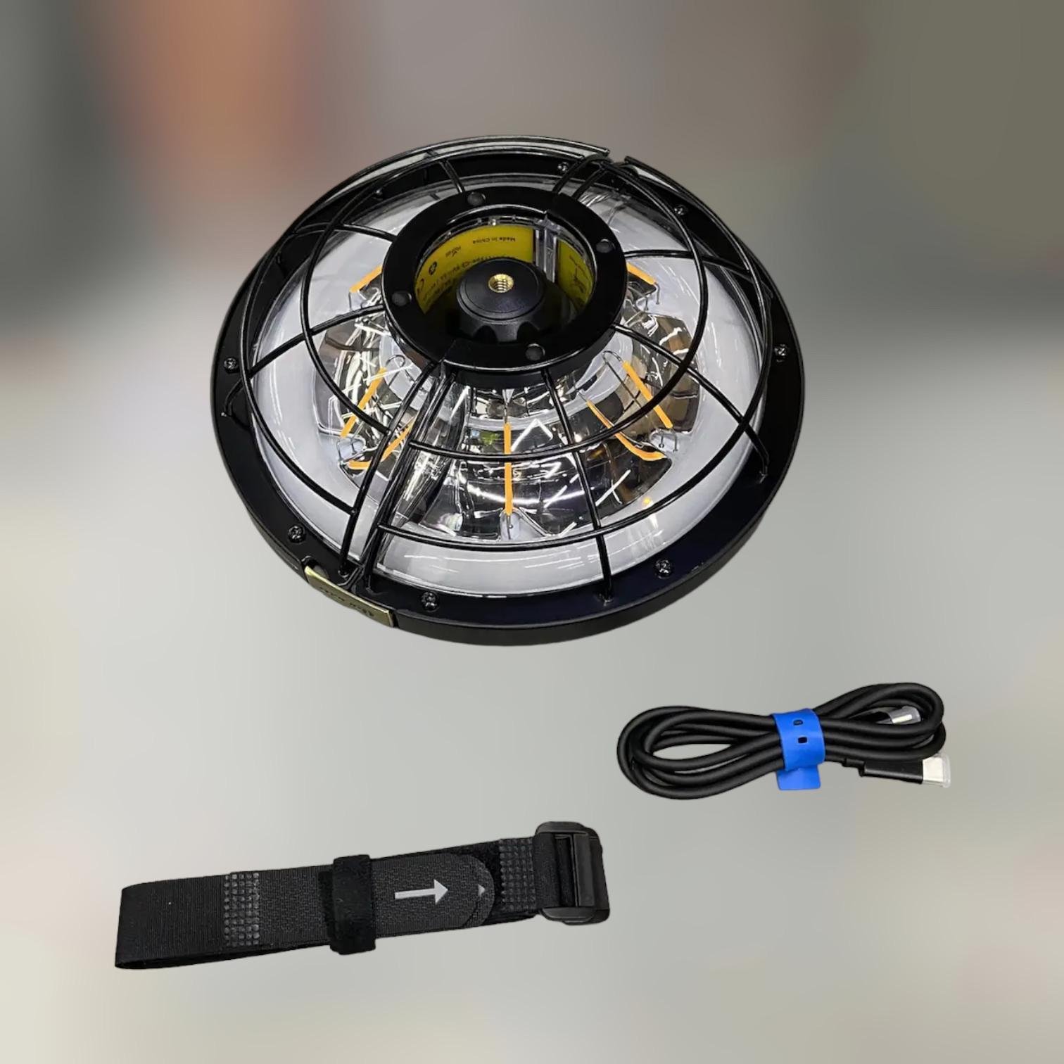 Ліхтар кемпінговий Olight Haloop повербанк/зарядка USB-C/IPX5/світло 360° 8800 мА 18W Black (243150)