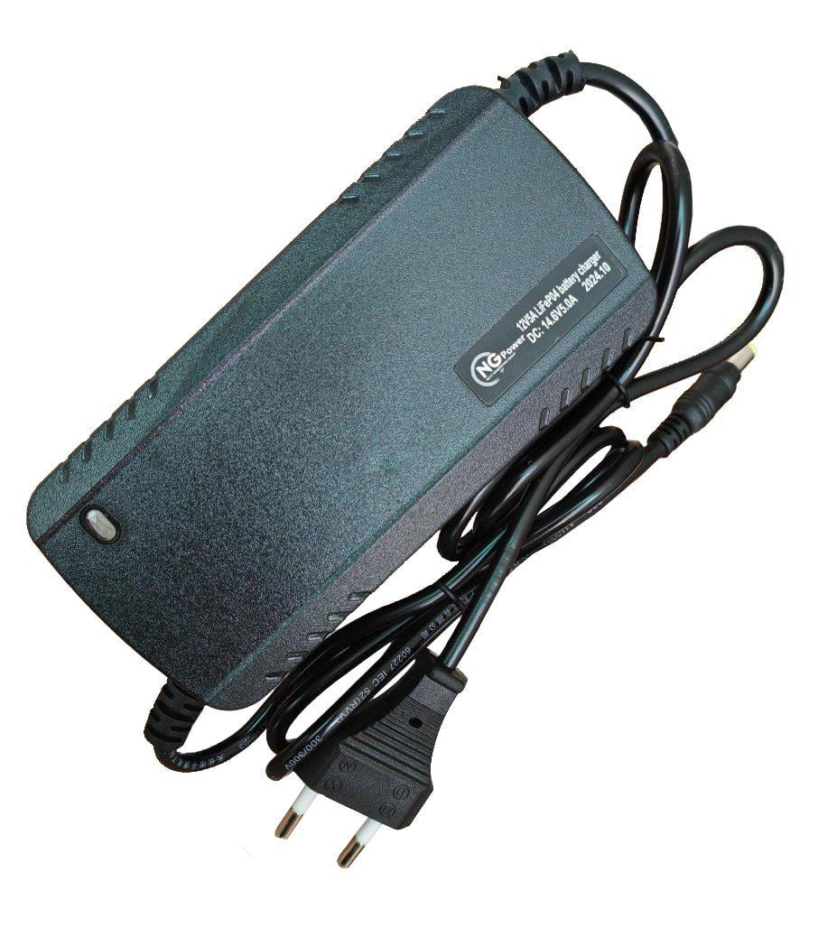 Зарядний пристрій для Li акумуляторів NG POWER 14,6V/5A Чорний (5461)