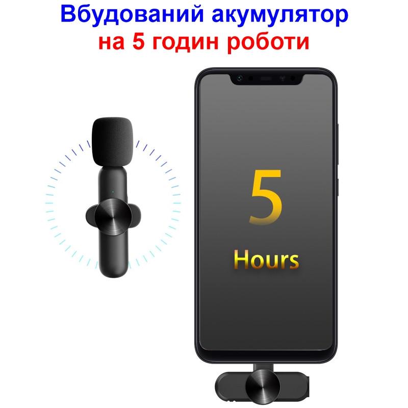 Микрофон для смартфона Savetek GS-M28 USB Type-C беспроводной до 10 м 5 часов (100853) - фото 5