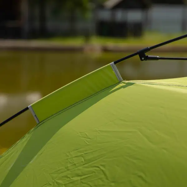 Палатка туристическая двухместная с автоматическим каркасом для походов и кемпинга 200х200х140 см Зеленая (147-107- LU-019M) - фото 4