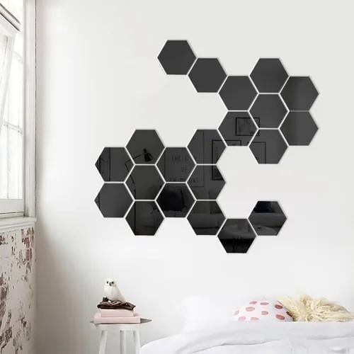 Наклейка интерьерная Соти-127 на стену 12,7х11 см 18 шт. Черный (21994101) Наклейка интерьерная Соти-127 на стену 12,7х11 см 18 шт. Черный (21994101)