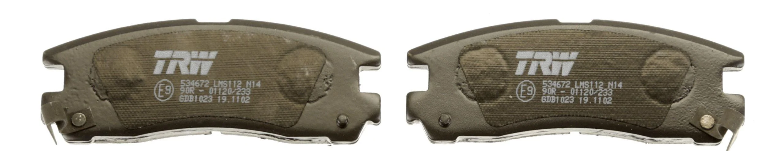 Комплект тормозных накладок для дисковых тормозов TRW GDB1023