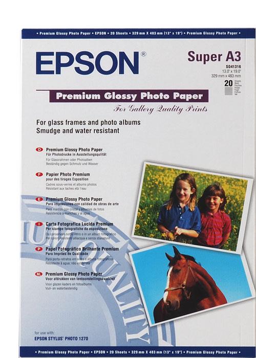 Папір Epson A3+ Premium Glossy Photo Paper Яскраво-білий (9614590)