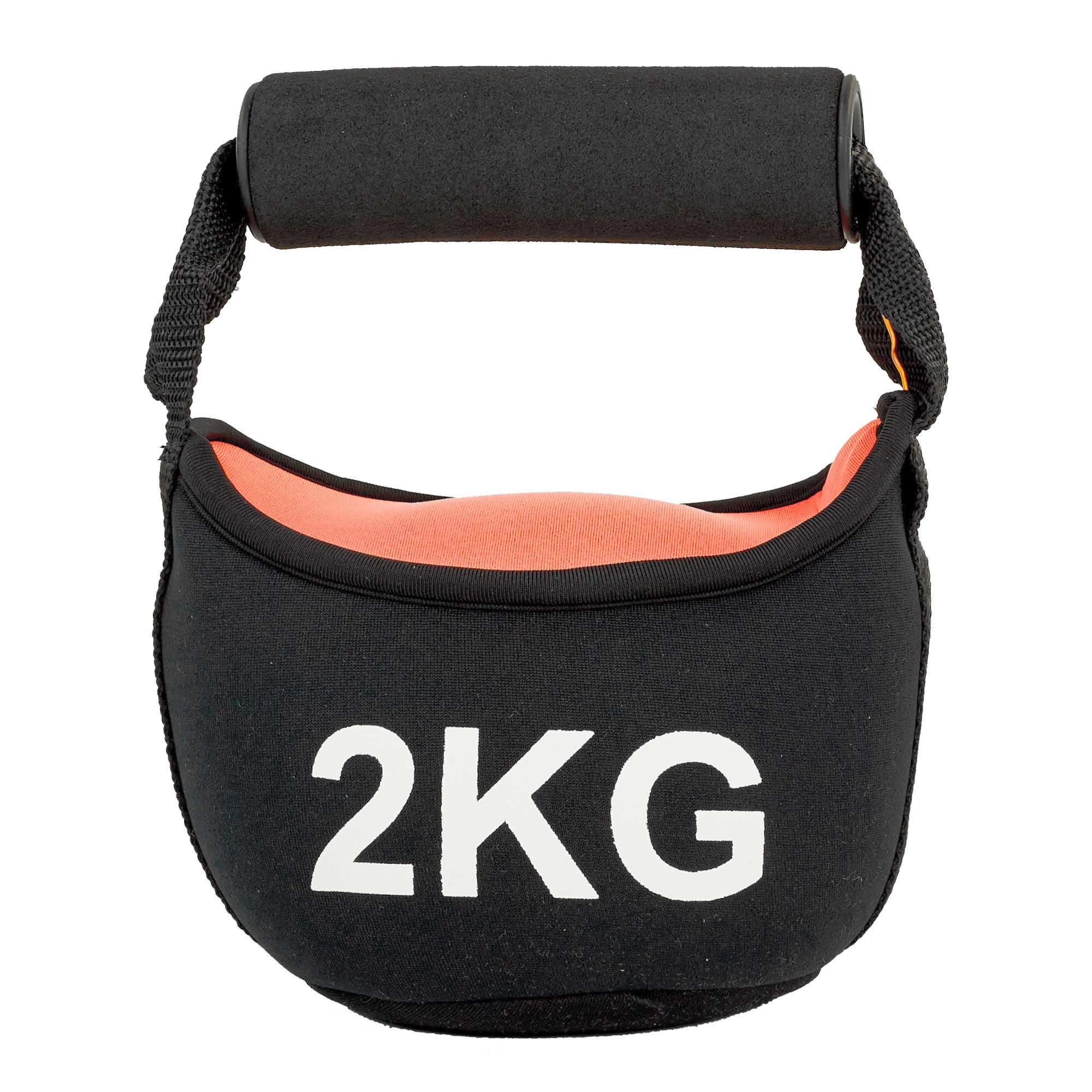 Гиря мягкая неопреновая Zelart FI-604-2 2 кг Черный/Розовый (DR002967)