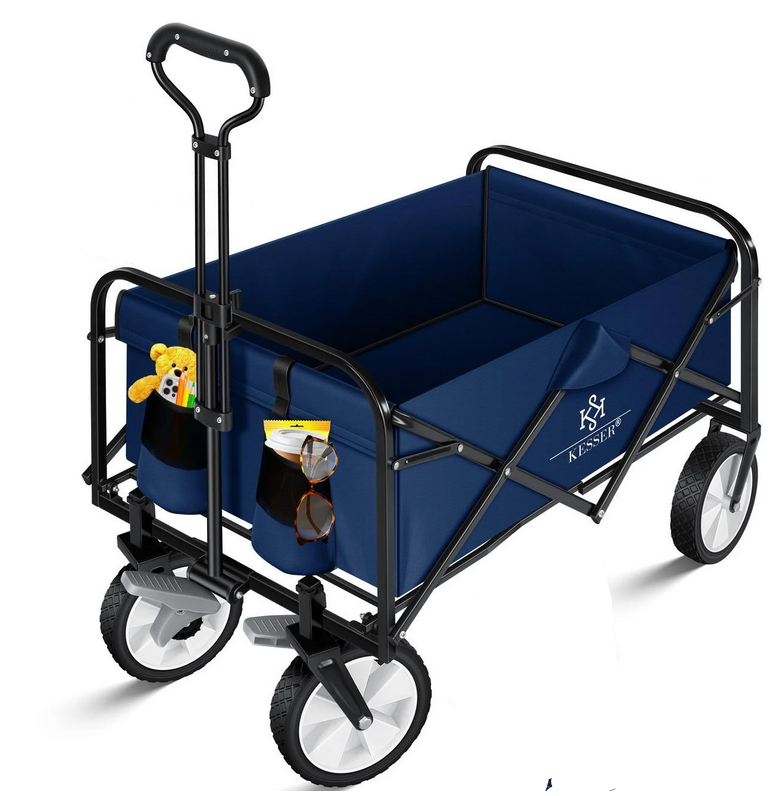 Тачка садово-строительная KESSER Oxford 600D 80 кг 90х52х102 см (4260635556228)