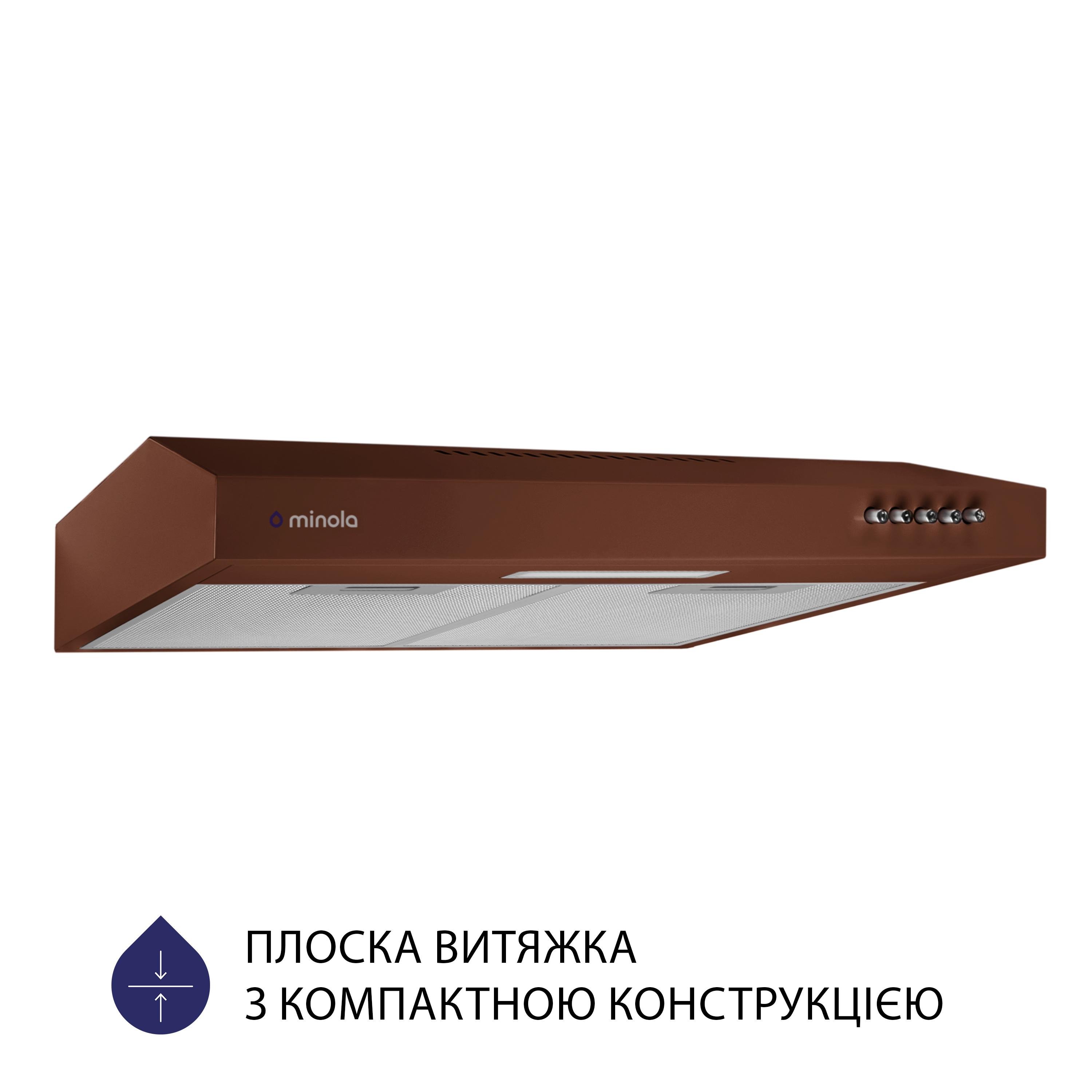 Витяжка плоска Minola HPL 513 BR - фото 2