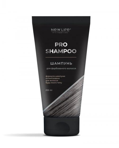 Шампунь для окрашенных волос New Life Брюнет с фитостеролами из семян абиссинской горчицы 200 мл (4820197802319)