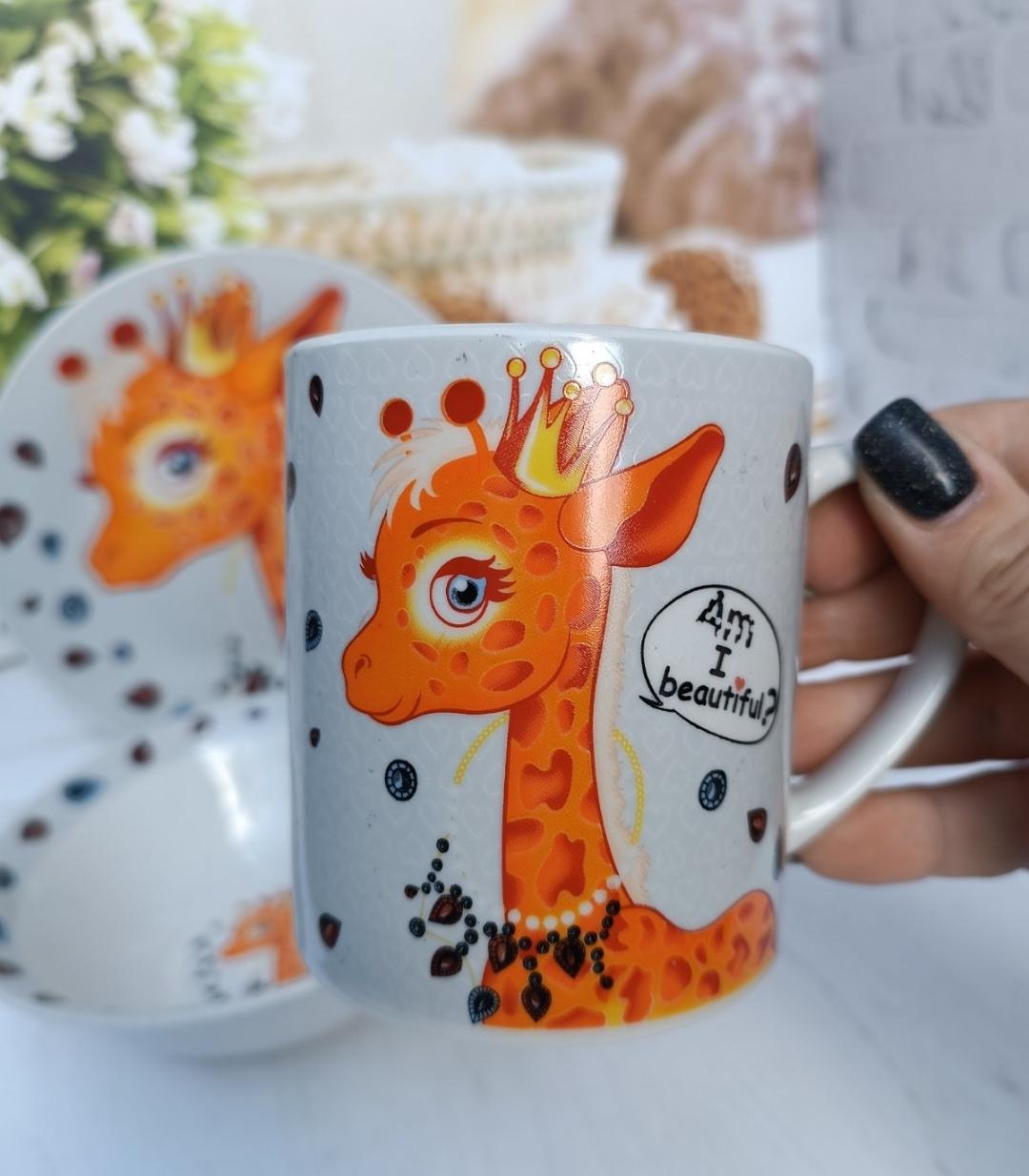 Дитячий набір столового посуду Limited Edition Pretty Giraffe фарфор 3 предмети - фото 3