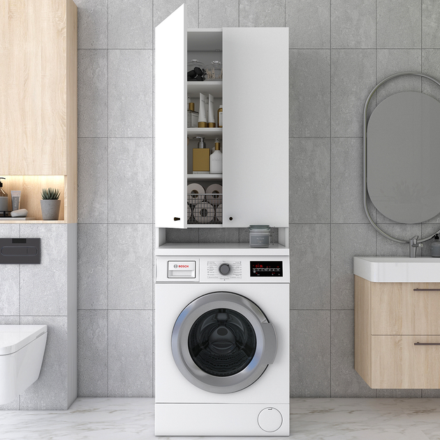 Шафа-пенал відкрита Doros Білий (41516022) - фото 6 Шафа-пенал відкрита Doros Білий (41516022) - фото 6