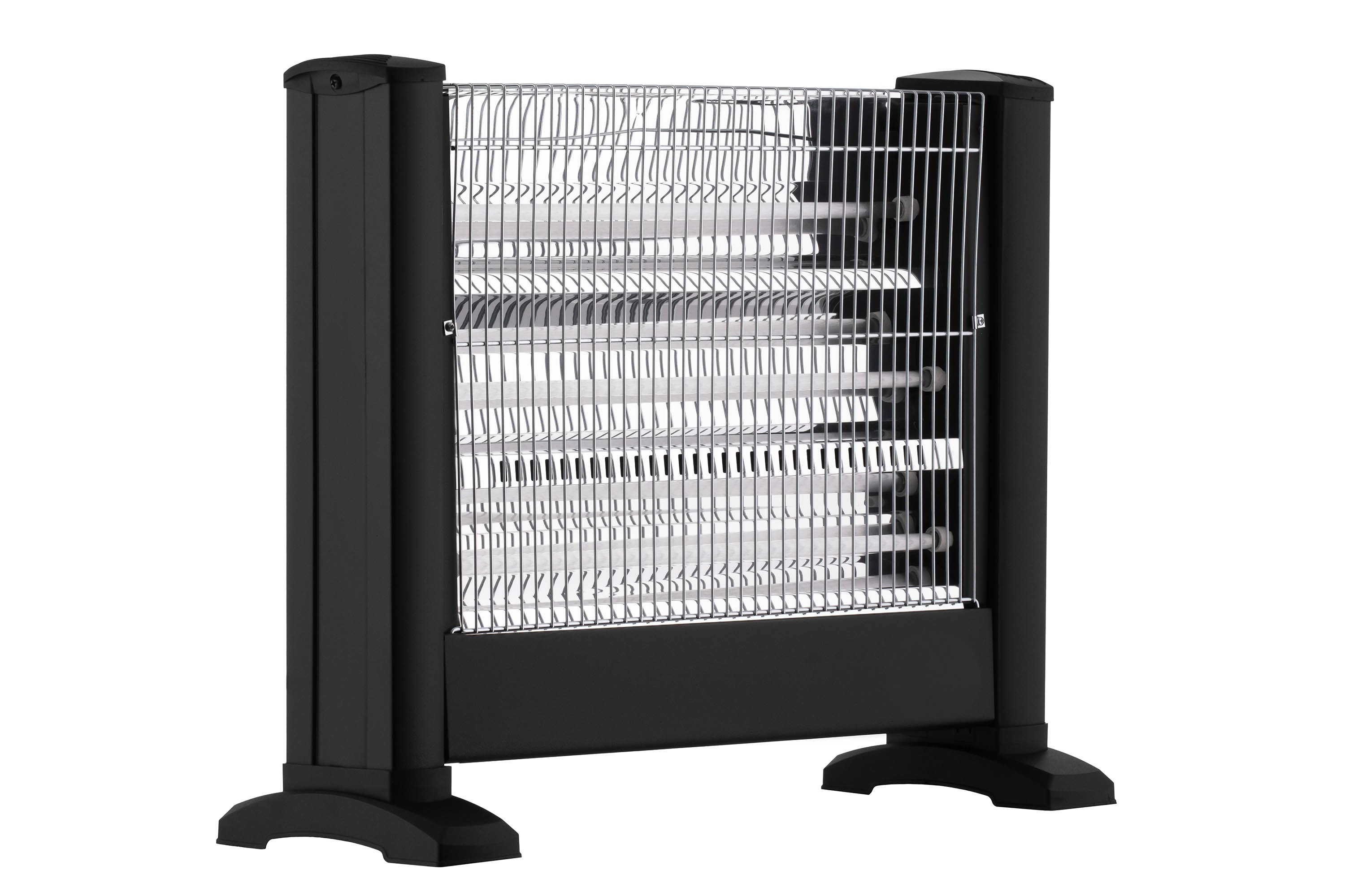 Инфракрасный обогреватель напольный кварцевый для дома с механическим управлением 1650 Вт Черный (IHS-16501) - фото 8