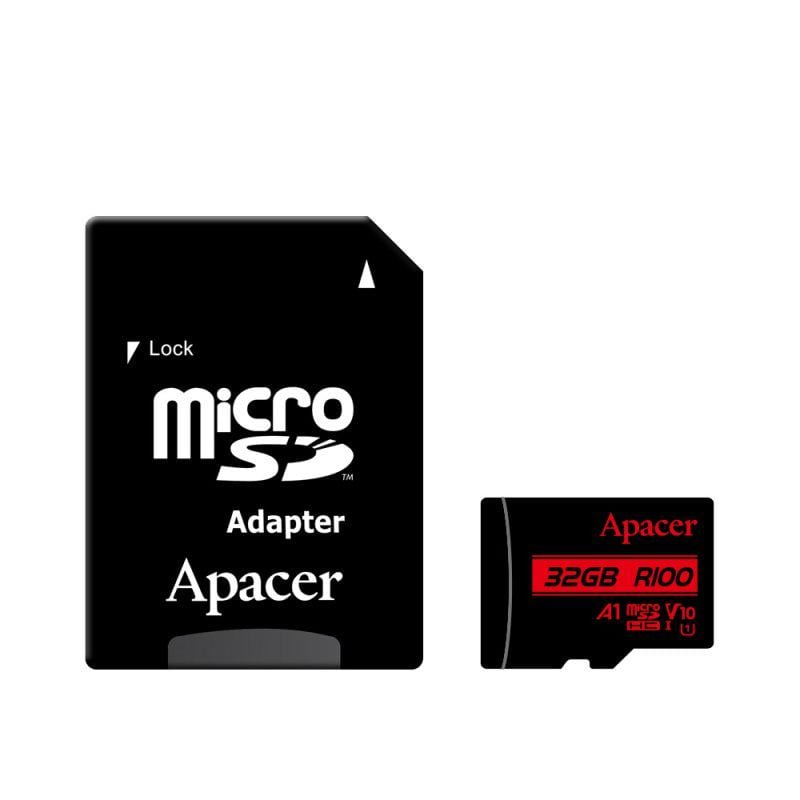 Карта памяти Apacer 32 Гб class 10 V10 A1 Adapter SD (20311)