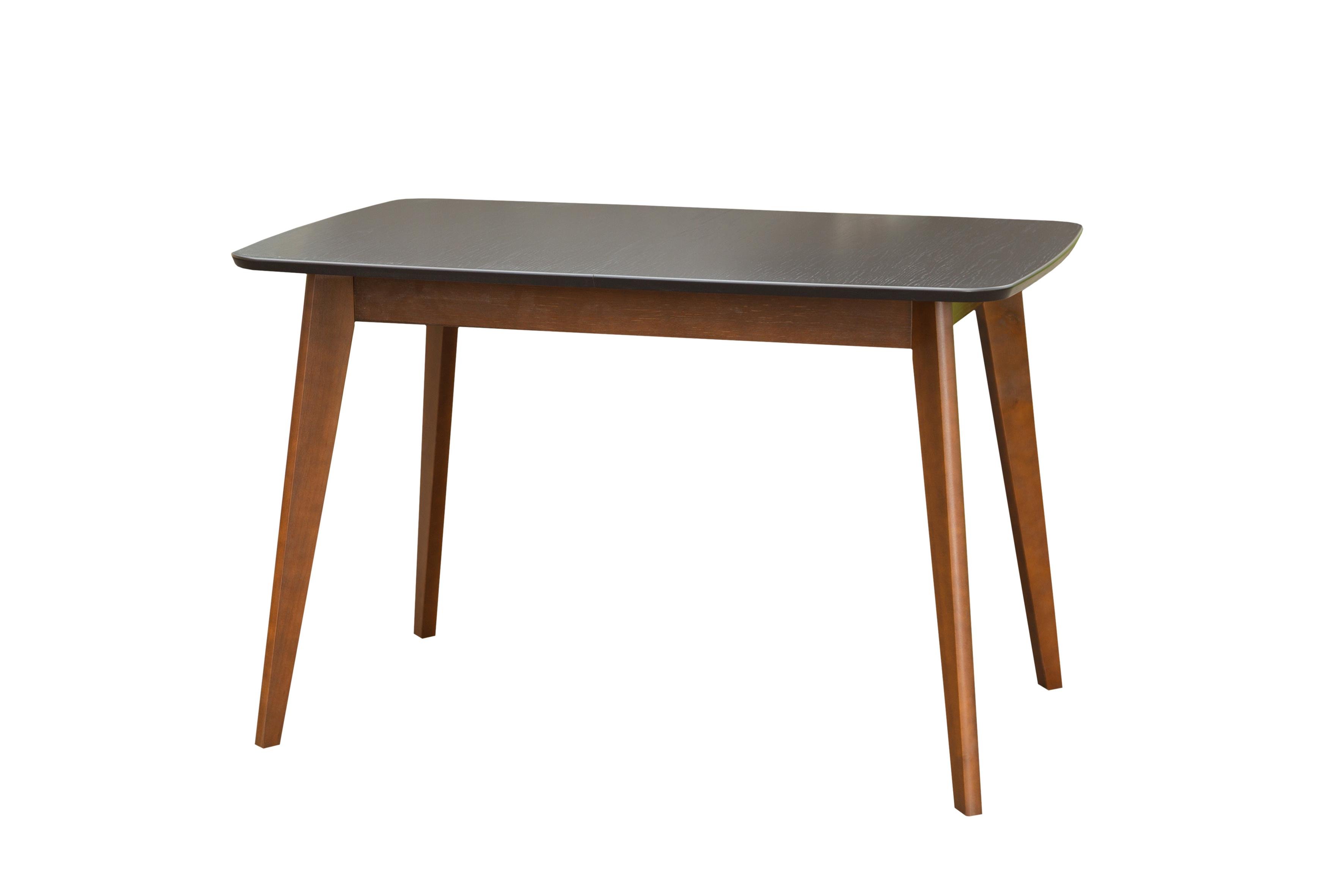 Стол обеденный прямоугольный раскладной Мікс Меблі Модерн МДФ/дерево 90х150+40 см Венге/Орех шпонированный (45453)