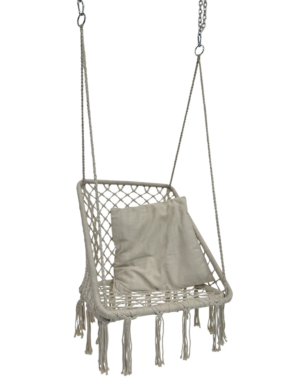 Кресло-качели садовые WCG с подушкой Белый (QNSW03WH) - фото 1