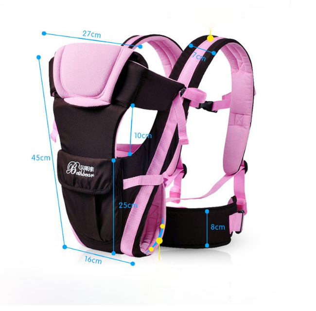 Детский рюкзак-кенгуру Baby Carriers Розовый - фото 4