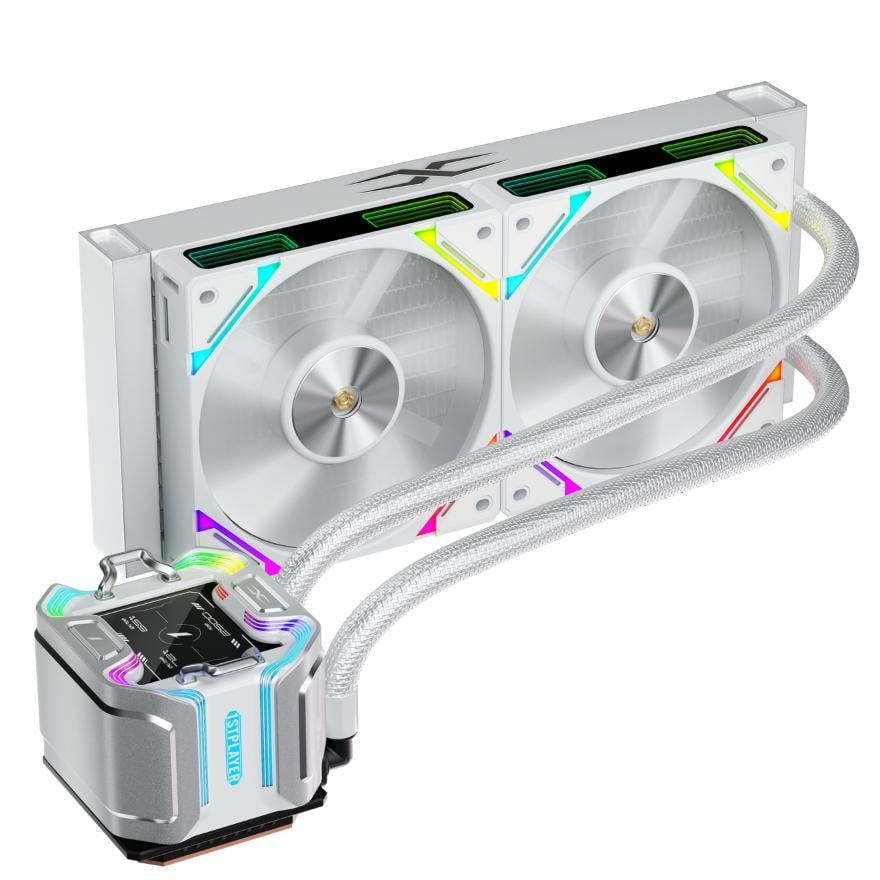 Система водяного охлаждения 1stPlayer X-240 с IPS-дисплеем Белый (X-240-WH)