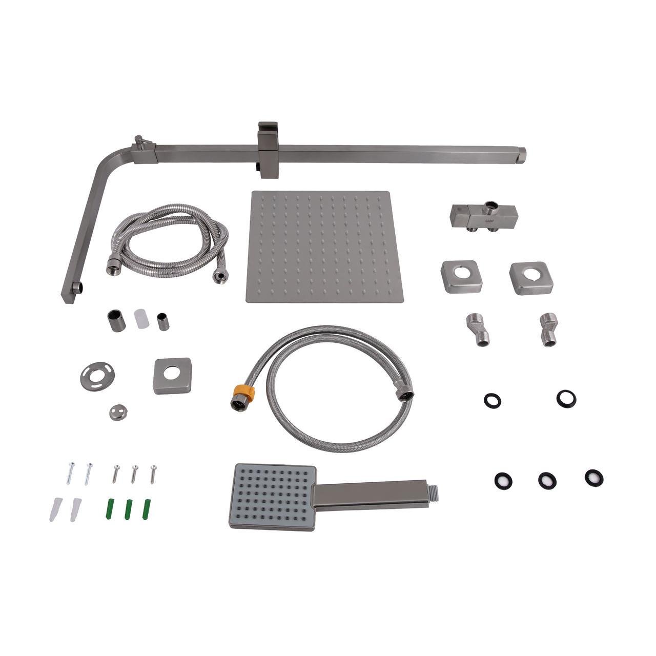 Душова стійка універсальна Lidz Kubis 1120 на два споживача Nickel (LDKUB1120NKS46111) - фото 8 Душова стійка універсальна Lidz Kubis 1120 на два споживача Nickel (LDKUB1120NKS46111) - фото 8