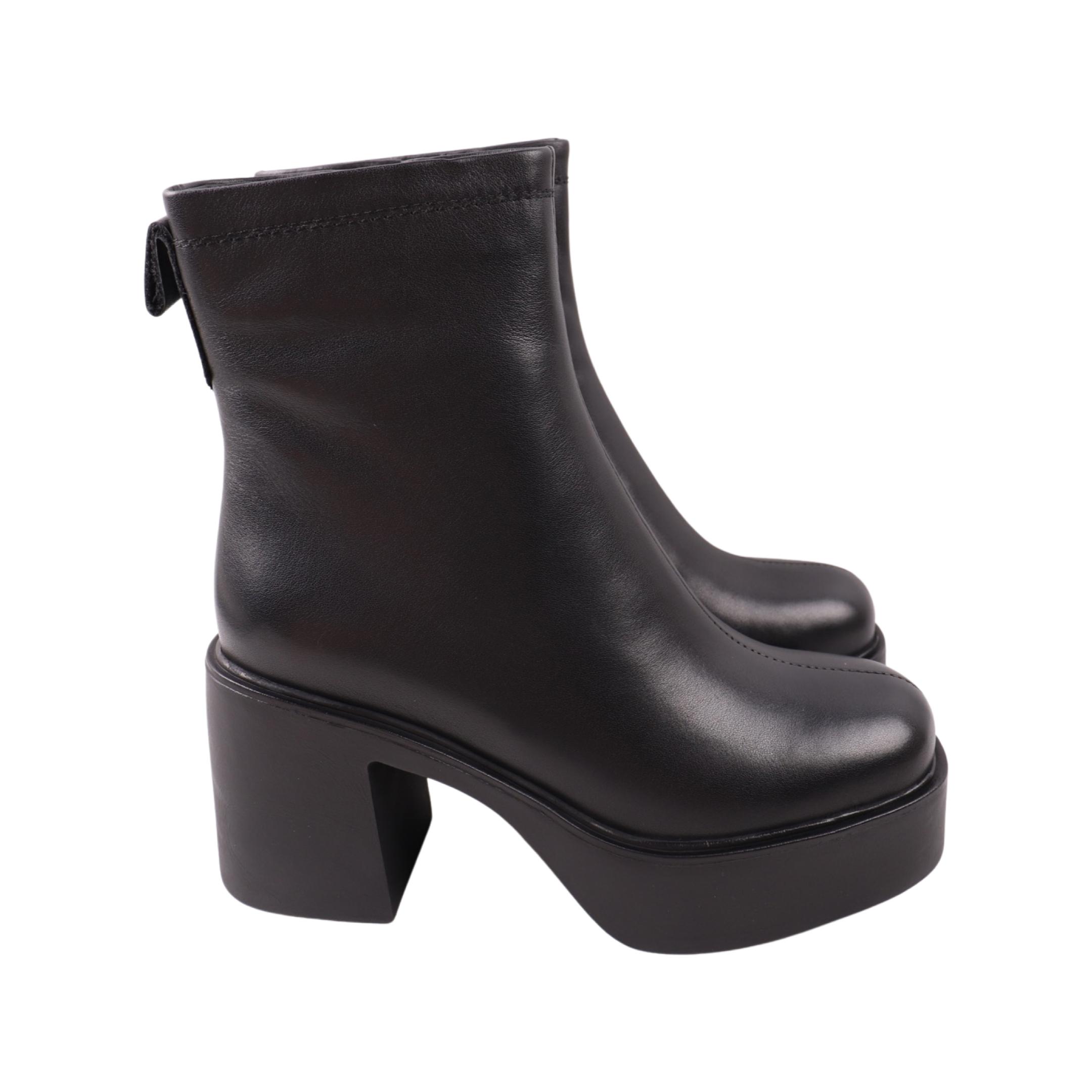 Ботильоны женские Melanda натуральная кожа р. 40 Черный (228-23DH)