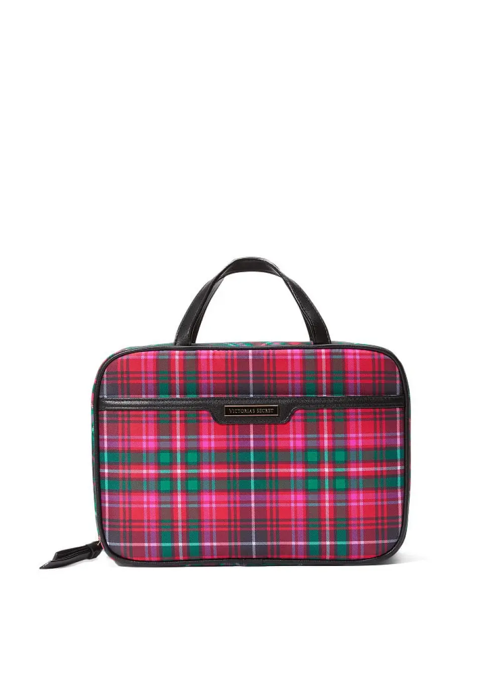 Косметичка кейс для подорожей Victoria's Secret Travel Toiletry Bag Червоний у клітинку (23051838)