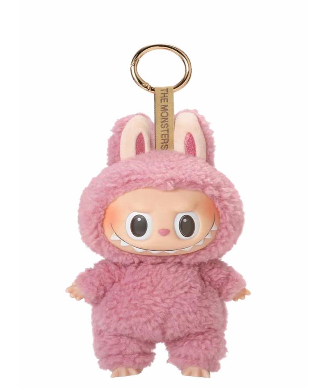 Мягкая игрушка детская-Лабубу Labubu Energy Series брелок для ключей/сумки/рюкзака 15 см Розовый (PINK15)
