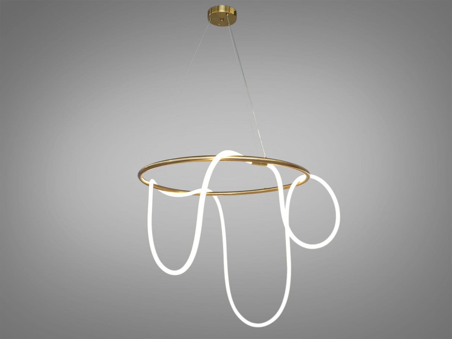 Люстра LED Diasha Y2101-800GD 32W Золотой