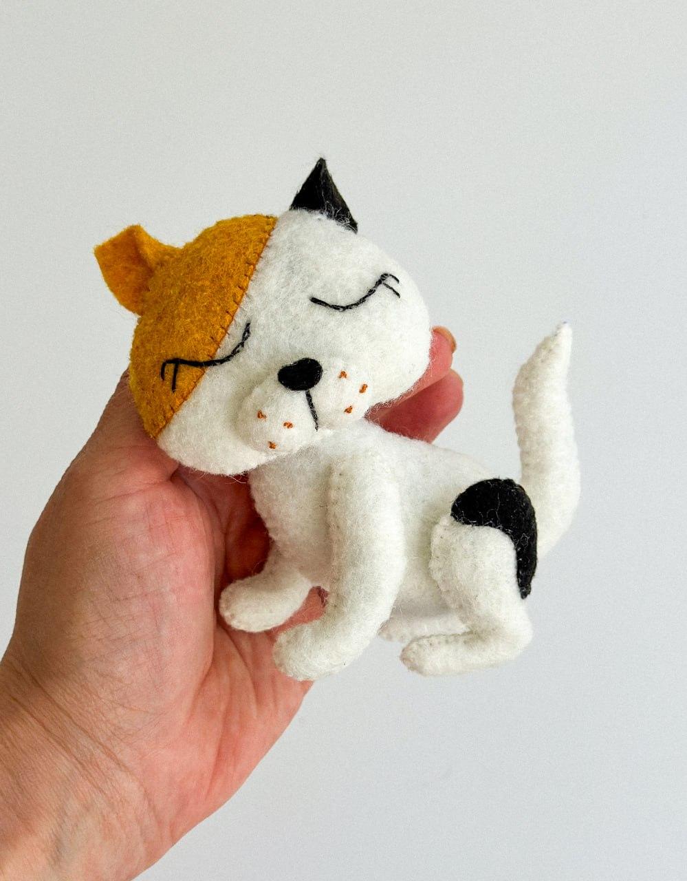 Мягкая игрушка фетровая кот ручная работа (29472376) - фото 2