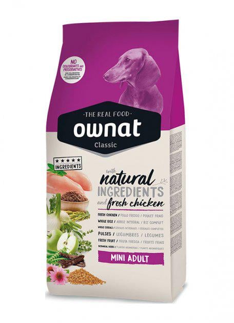 Корм для собак Ownat Mini міні порід 1,5 кг (8429037016006)
