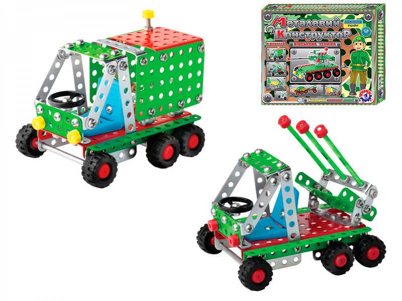 Конструктор металл Technok Toys 1462 Военная техника 201 деталь 8 моделей (22634)