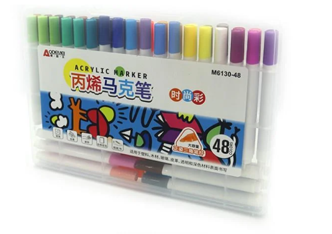 Набор акриловых скетчмаркеров Aodemei 48 цветов Набор акриловых скетчмаркеров Aodemei 48 цветов