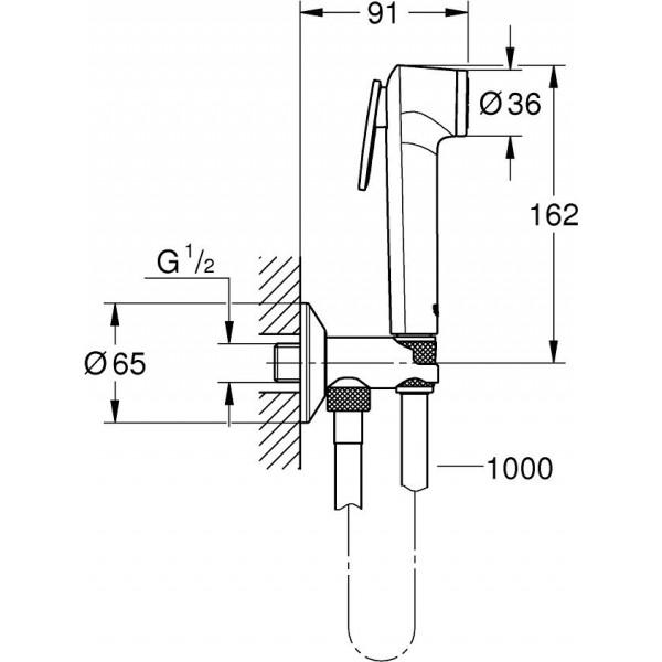 Душова система Grohe Tempesta-F Trigger Spray 30 (26358000) - фото 2