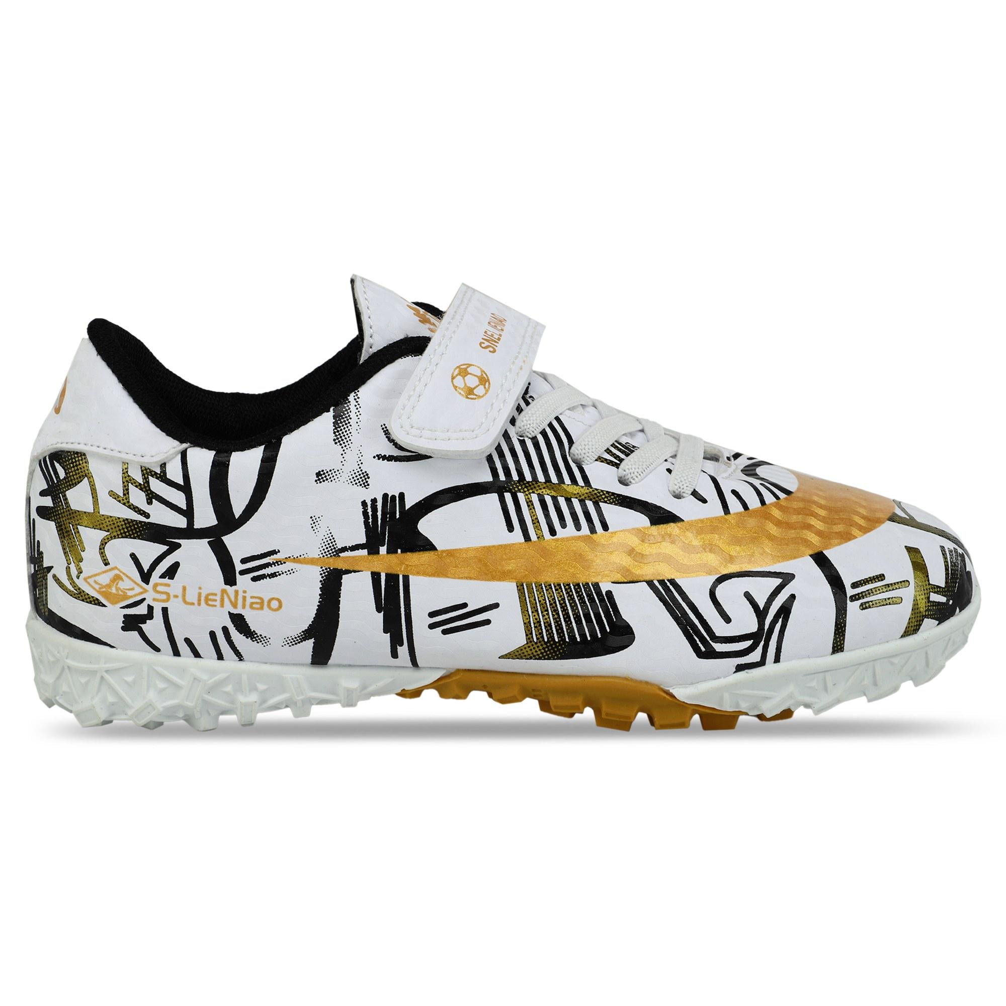 Сороконожки футбольные детские S-LieNiao 157-1-32-38-3 р. 37 Белый/Черный