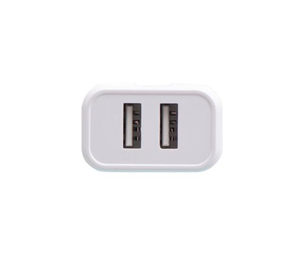 Устройство сетевое зарядное Borofone BA37A 2USB без кабеля 2,4 A 12W White - фото 7