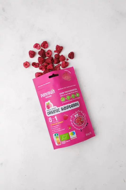 Малина сублимированная целая Panfruit органическая 20 г