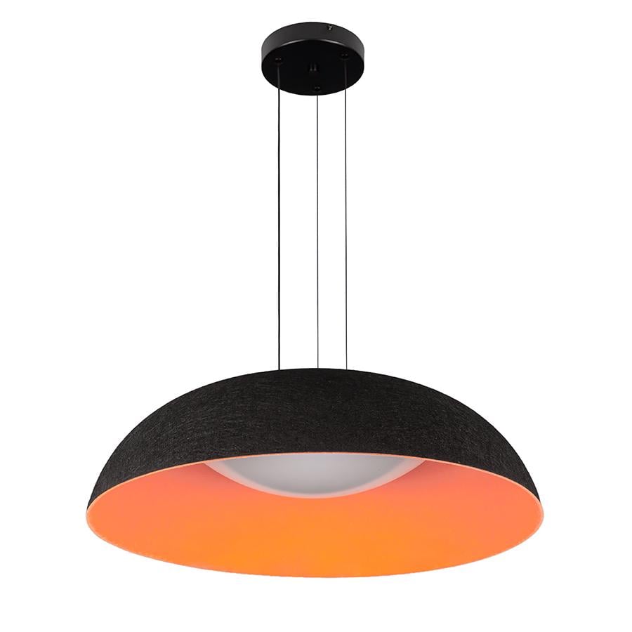 Люстра подвесная светодиодная Levistella 781PL3953 600 Черный/Оранжевый